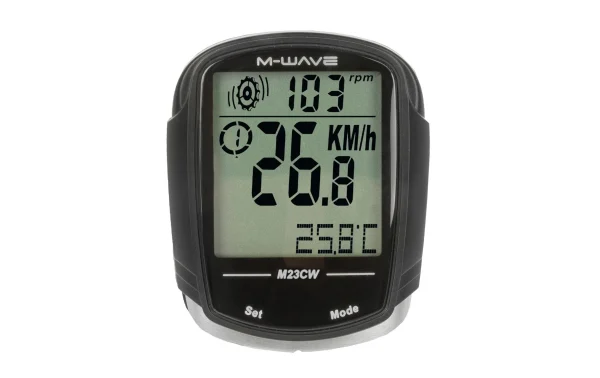 M-Wave Compteur à Vélo M23CW – Fahrradcomputer 1